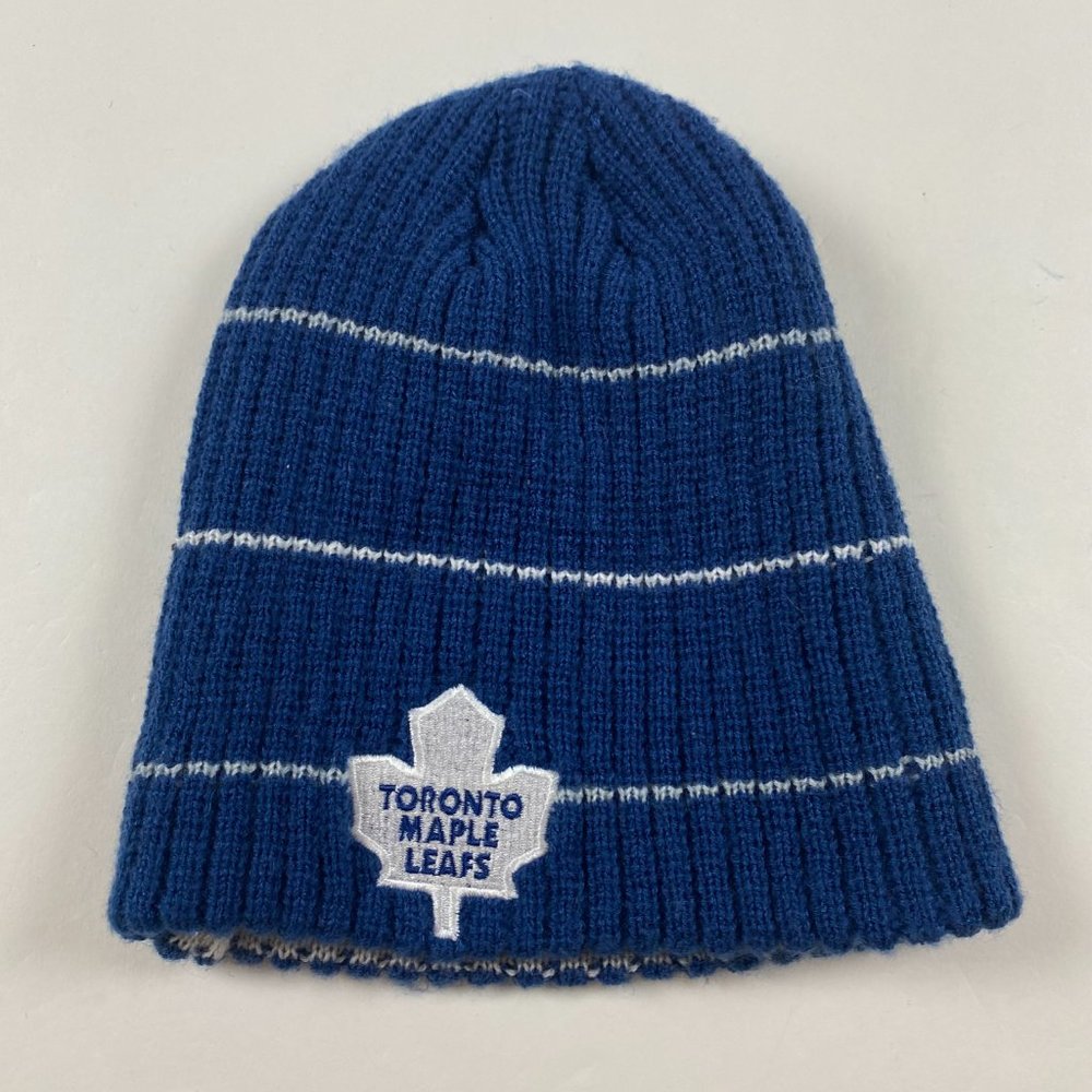 Reebok Toronto Maple Leafs Winter Hat Beanie Toque Cap Youth Boys NHL Hockey